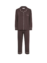 PixieGirl Petite Brown Long Sleeve Pyjamas Set - Image 5 of 5