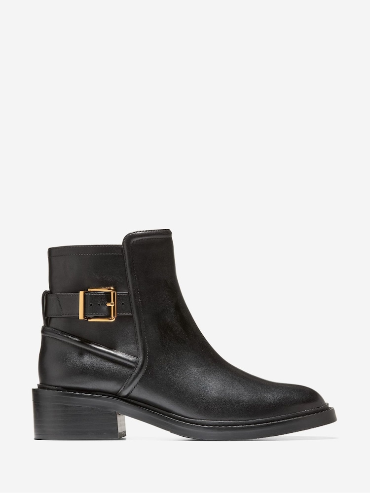 Cole Haan Silvana Buckle Black Booties - Image 1 of 6 Cole Haan Silvana Buckle Black Booties - Image 1 of 6