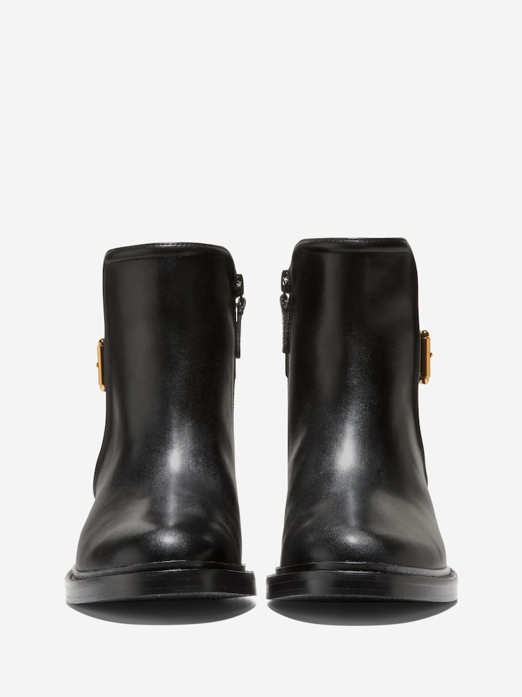 Cole Haan Silvana Buckle Black Booties - Image 2 of 6 Cole Haan Silvana Buckle Black Booties - Image 2 of 6