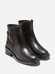 Cole Haan Silvana Buckle Black Booties - Image 3 of 6