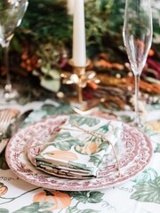 Avalon Home Green Fallen Gourds Napkin Pair - Image 2 of 6