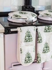 Avalon Home Forest of Cream Oven Gloves - Imagem 4 de 5