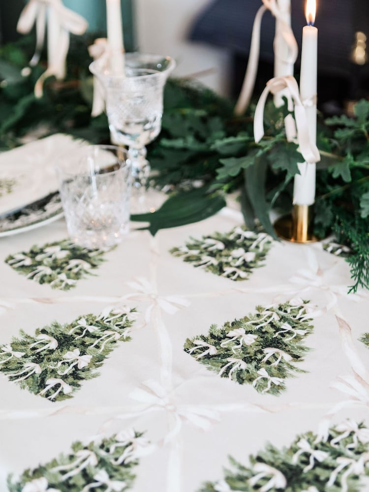 Avalon Home Cream Forest Tablecloth - Image 2 of 6