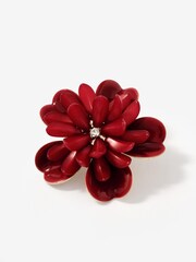 Mint Velvet Gold Tone Floral Statement Earrings - Image 3 of 3