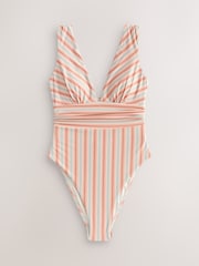 terre cuite - Maillot de bain gainant pigeonnant - Image 7 de 9