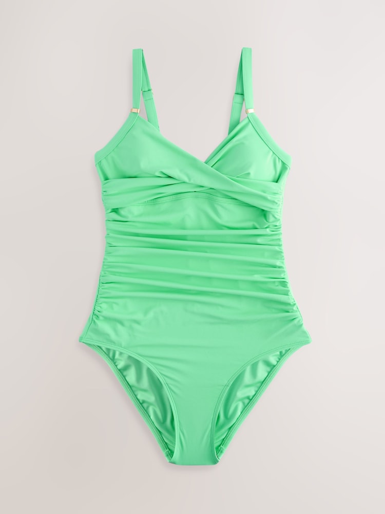 Apple Green Shaping Tummy Control Swimsuit - Image 1 of 4