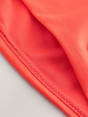 Rot - Plaited Strap Tanga Bikini Bottoms - Bild 3 von 3