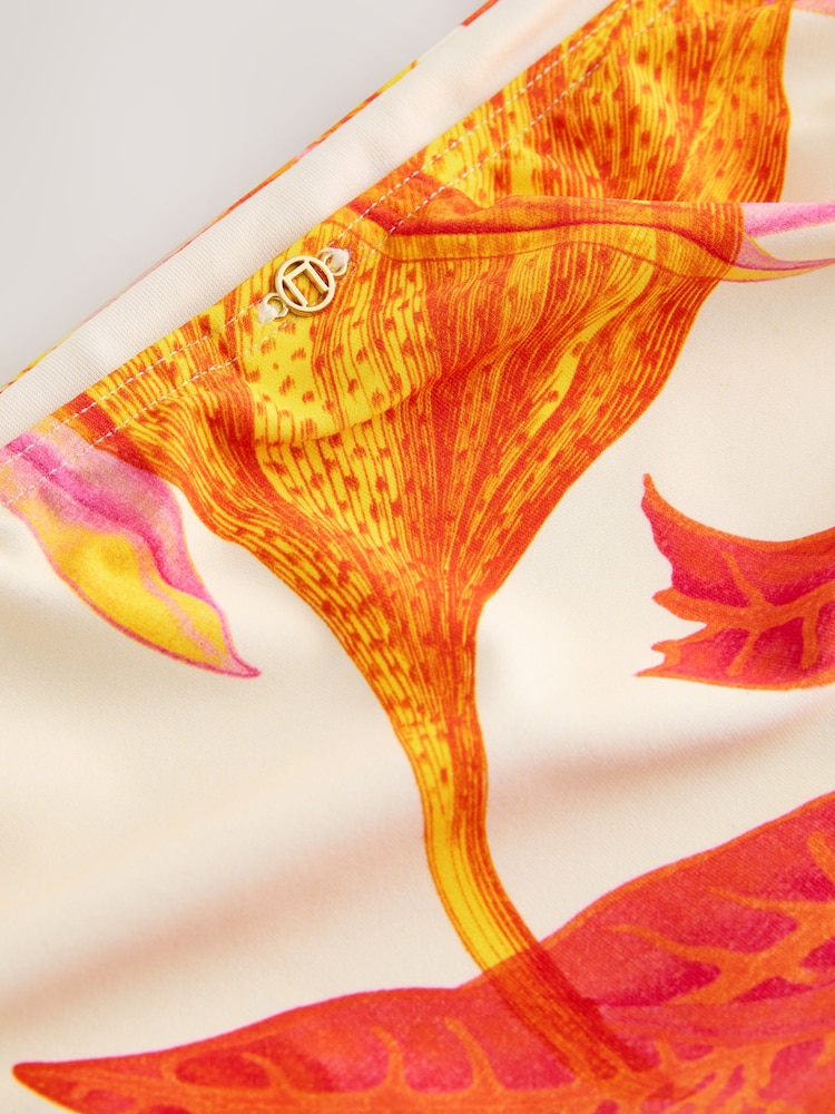 Kew Gardens Tropical Print High Leg Bikini Bottoms - Image 6 of 6