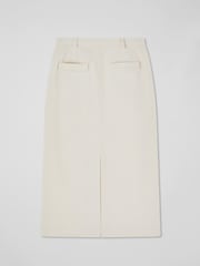LK Bennett Cream Sibyl  Wide Cord Midi Cream Skirt - Image 6 of 6