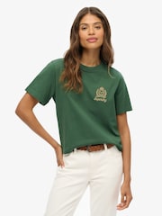 Superdry Grey Country Club Boxy Loose T-Shirt - Image 1 of 7