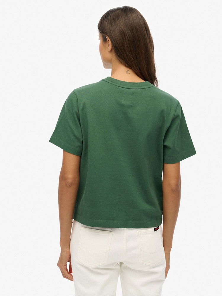 Superdry Grey Country Club Boxy Loose T-Shirt - Image 2 of 7