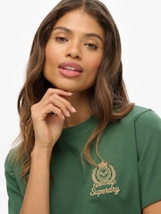 Superdry Grey Country Club Boxy Loose T-Shirt - Image 4 of 7