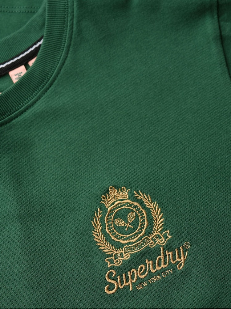 Superdry Green Country Club Boxy Loose T-Shirt - Image 8 of 8 Superdry Green Country Club Boxy Loose T-Shirt - Image 8 of 8