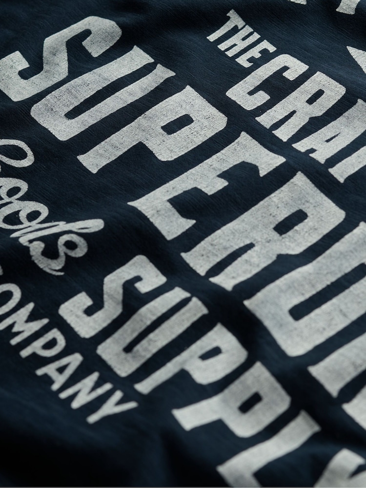 Superdry Blue Copper Label Relaxed T-Shirt - Image 7 of 7 Superdry Blue Copper Label Relaxed T-Shirt - Image 7 of 7