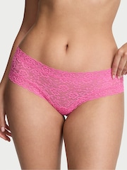 Victoria's Secret Rose Garden Pink Cheeky Lace Strappy Back Knickers - Image 1 of 2