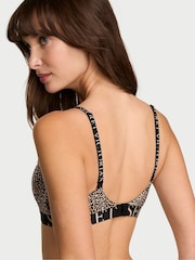 Victoria's Secret Leopard Brown Lightly Lined Non Wired Cotton Exploded Logo Bra - Image 2 of 5