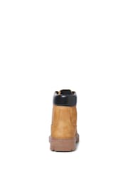 JACK & JONES Yellow Lace Up Boots - Image 4 of 7