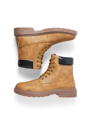 JACK & JONES Yellow Lace Up Boots - Image 5 of 7