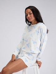 Boux Avenue Bow Velour Short Pyjamas Set - Imagen 5 de 6