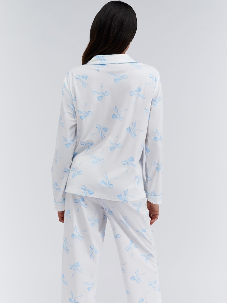 Boux Avenue Stripe Xmas Pyjamas in a Bag - Image 2 of 7