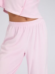 Boux Avenue Pink Velour Pyjamas Set - Image 5 of 6