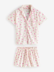 Lahka Kremna barva - Boux Avenue Stripe Christmas Shortie Pyjamas - Slika 7 iz 9