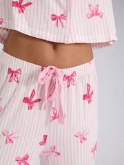 Boux Avenue Red Bow Modal Pyjamas Set - Image 4 of 6