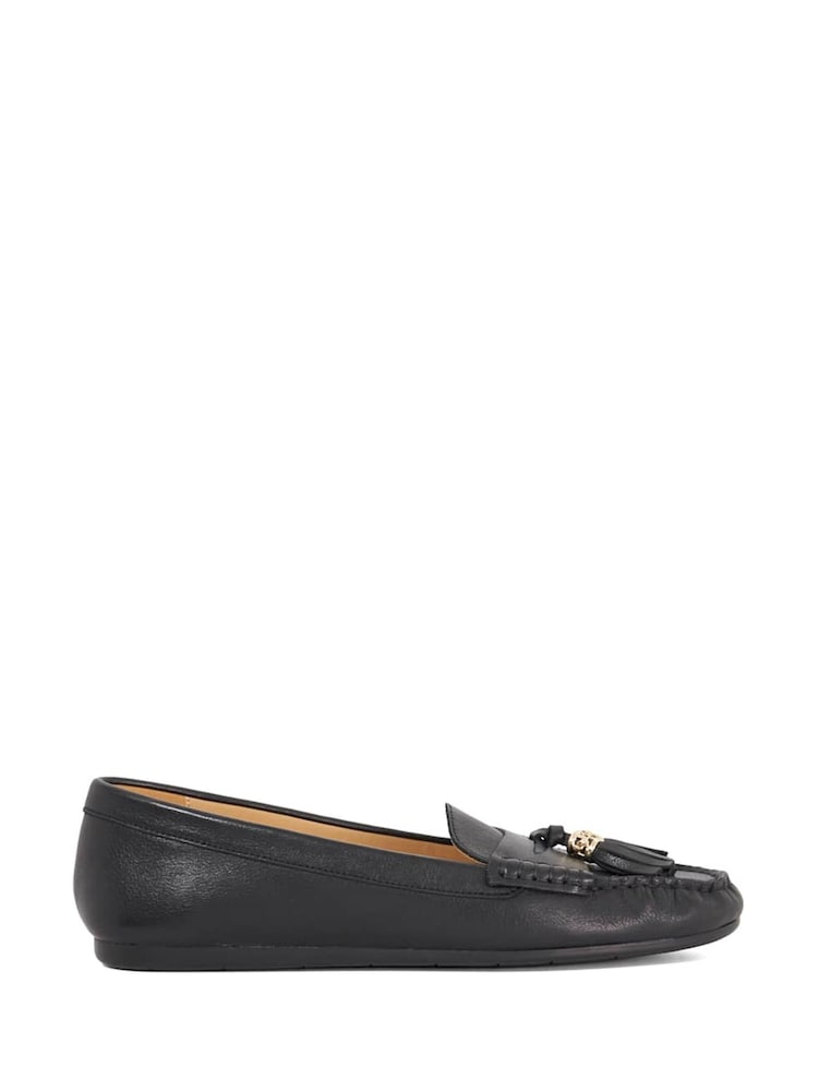 Dune London Black Geen Tassle Detail Soft Loafers - Image 2 of 6 Dune London Black Geen Tassle Detail Soft Loafers - Image 2 of 6