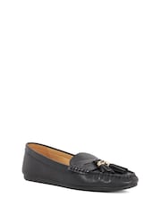 Dune London Black Geen Tassle Detail Soft Loafers - Image 4 of 6