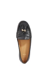 Dune London Black Geen Tassle Detail Soft Loafers - Image 5 of 6