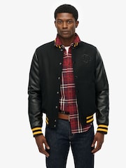 Superdry Black Classic Varsity Bomber Jacket - Image 2 of 2