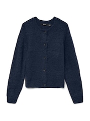 VERO MODA Blue Knitted Button Down Cardigan - Image 2 of 2