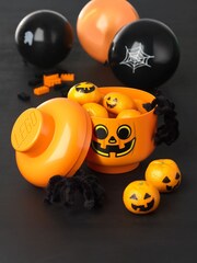 Lego Bright Orange Small Pumpkin Head - Image 1 of 3