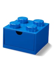 LEGO Bright Blue Desk Drawer 4 Brick Storage - Image 1 of 3