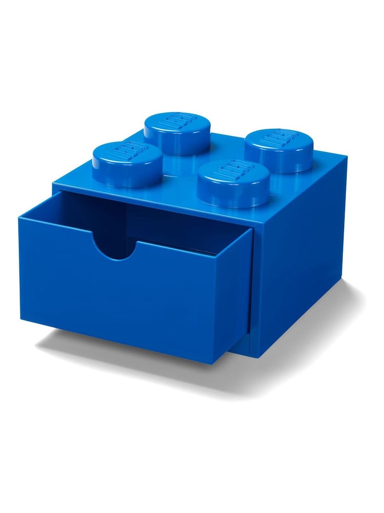 LEGO Bright Blue Desk Drawer 4 Brick Storage - Image 2 of 3
