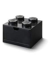 LEGO Black Desk Drawer 4 Brick Storage - Image 1 of 4