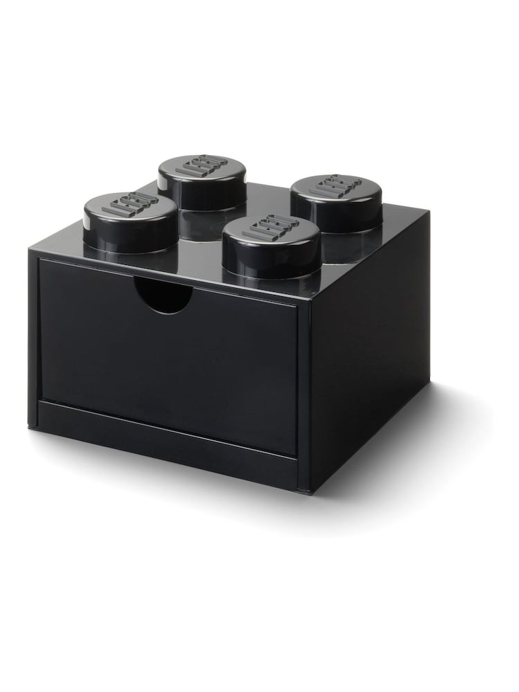LEGO Black Desk Drawer 4 Brick Storage - Image 1 of 4