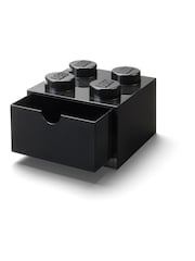 LEGO Black Desk Drawer 4 Brick Storage - Image 2 of 4
