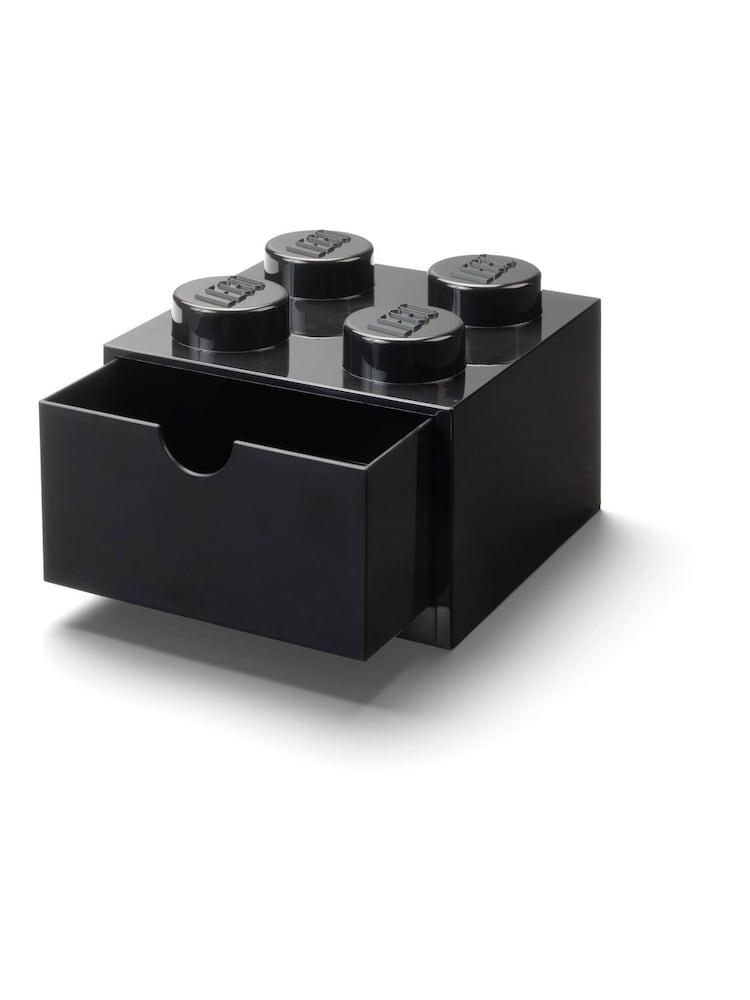 LEGO Black Desk Drawer 4 Brick Storage - Image 2 of 4