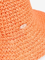 橙色 - Lipsy Faux Raffia Straw Bucket Hat - 圖片 7/8