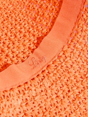 橙色 - Lipsy Faux Raffia Straw Bucket Hat - 圖片 8/8