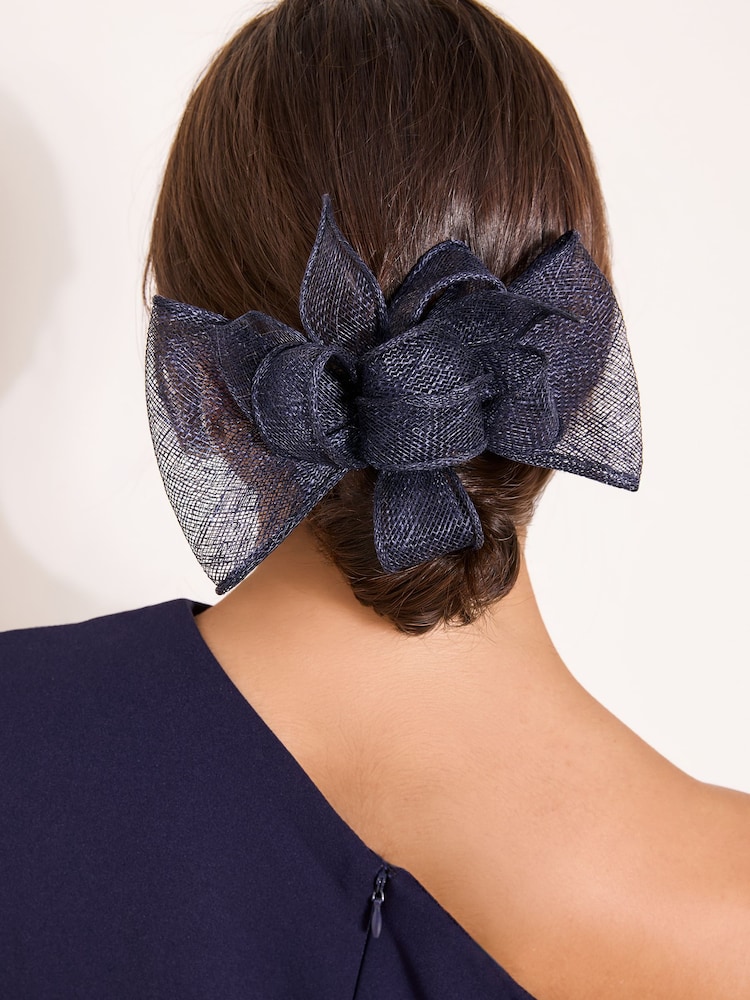 Lipsy Navy Blue Fascinator Hair Clip - Image 1 of 5