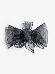 Lipsy Navy Blue Fascinator Hair Clip - Image 3 of 5