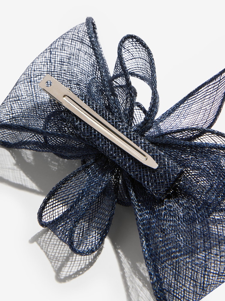 Lipsy Navy Blue Fascinator Hair Clip - Image 5 of 5