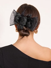 Lipsy Black Fascinator Hair Clip - Image 2 of 2