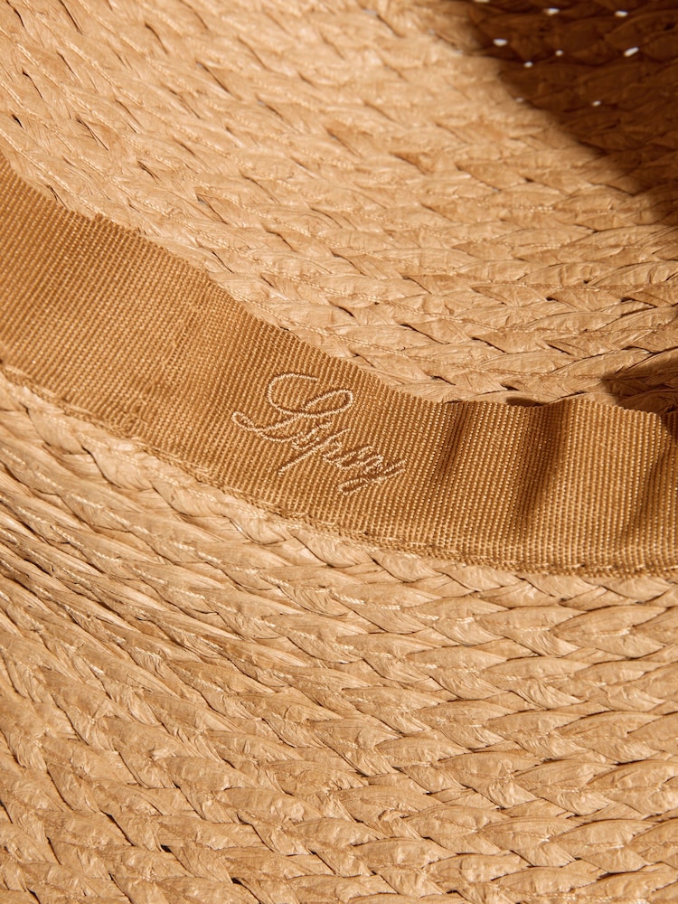 Lipsy Natural Faux Raffia Straw Bow Dome Hat - Image 7 of 7