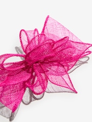Lipsy Hot Pink Fascinator Hair Clip - Image 4 of 5