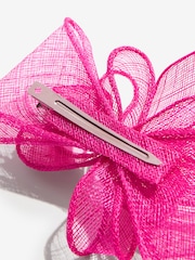 Lipsy Hot Pink Fascinator Hair Clip - Image 5 of 5