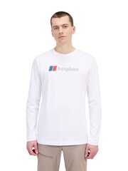 Berghaus White Classic Large Logo long Sleeve T-Shirt - Image 1 of 4