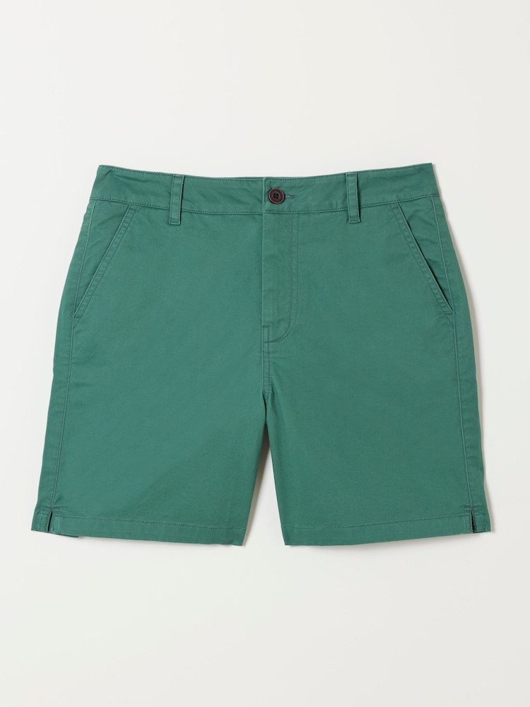 FatFace Elsham Teal Blue Chino Shorts - Image 6 of 6